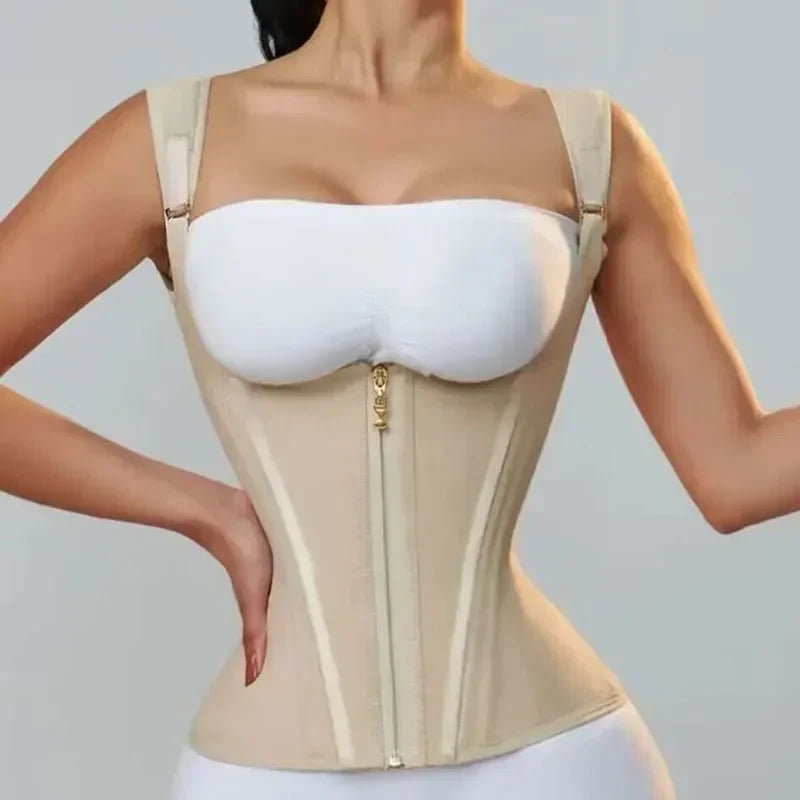 Corset extreme platinum edition - Modelador corporal com controle duplo na barriga