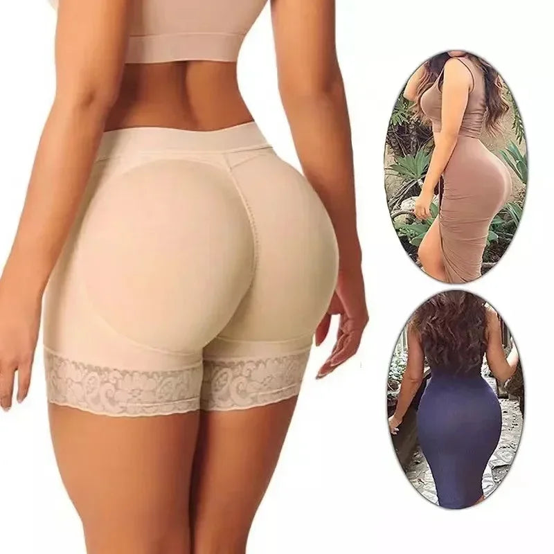 Calcinha Modeladora Feminina com Enchimento para Levantar o Bumbum - Cintura Alta