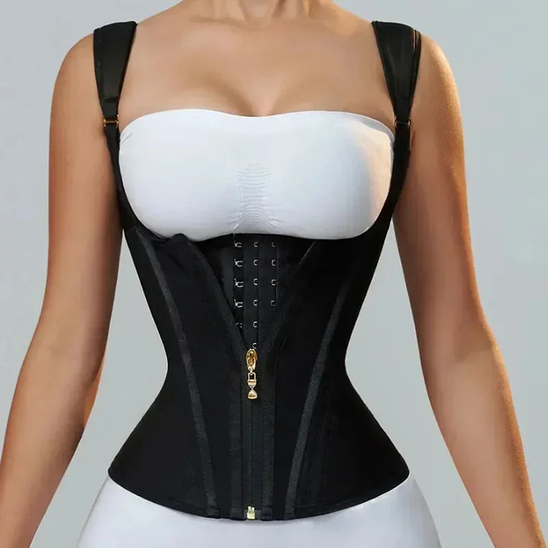 Corset extreme platinum edition - Modelador corporal com controle duplo na barriga