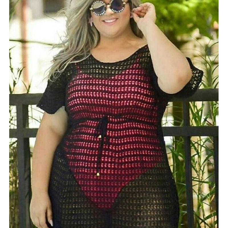 Plus Size Saída de Praia Roupas Femininas (DAFNE)